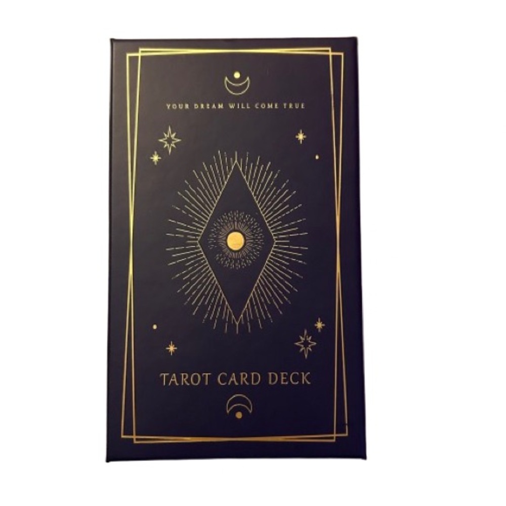 Eccolo 'Your Dream Will Come True' Tarot Card Deck La MUCI Design Gold and Blue